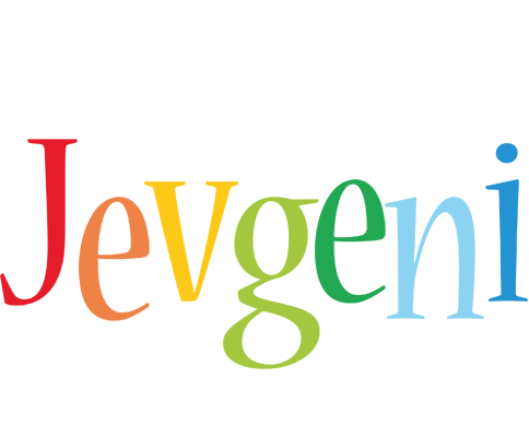 Jevgeni birthday logo