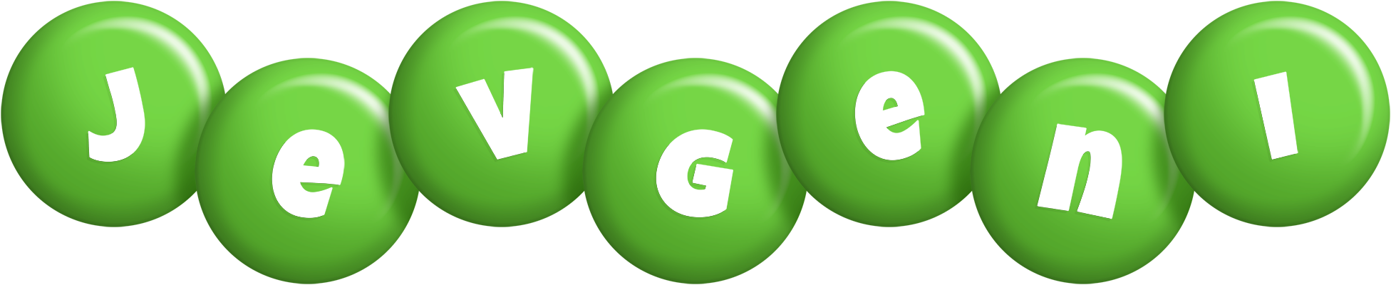Jevgeni candy-green logo