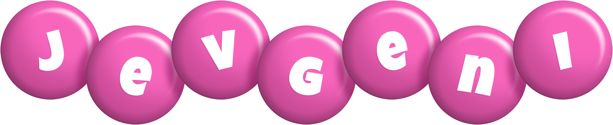 Jevgeni candy-pink logo