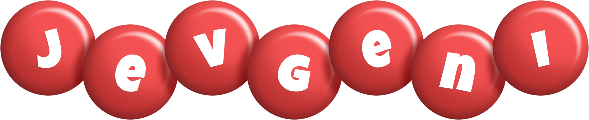 Jevgeni candy-red logo