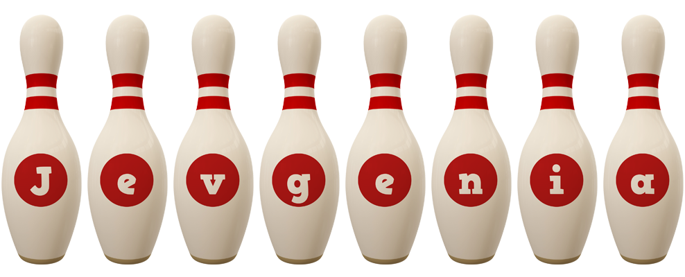 Jevgenia bowling-pin logo