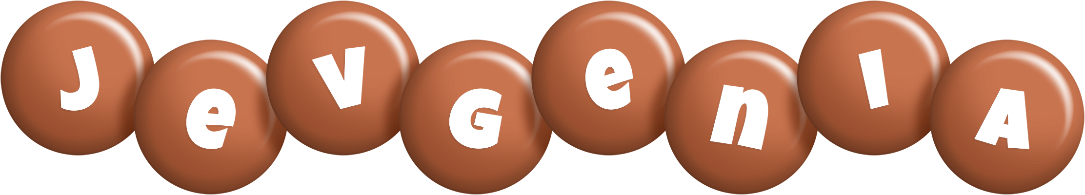 Jevgenia candy-brown logo