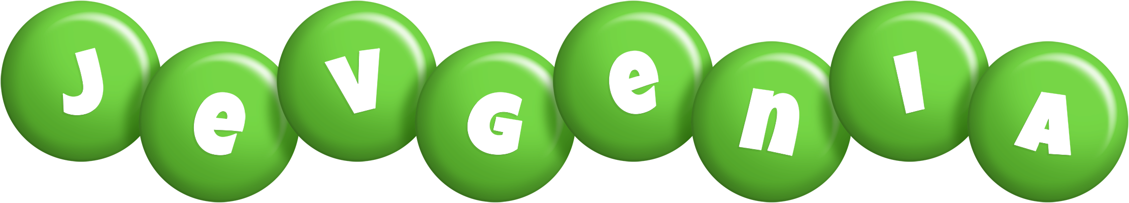Jevgenia candy-green logo