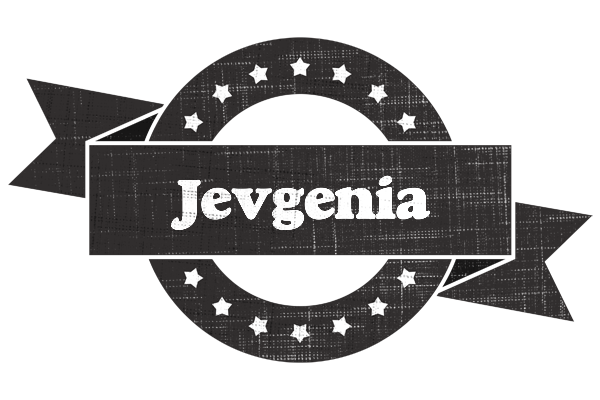 Jevgenia grunge logo