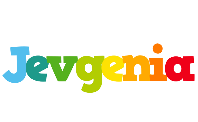 Jevgenia rainbows logo