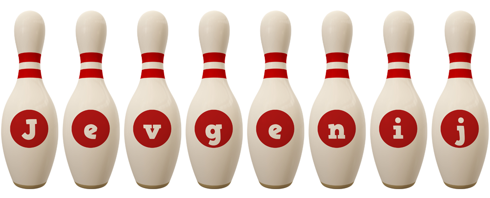 Jevgenij bowling-pin logo