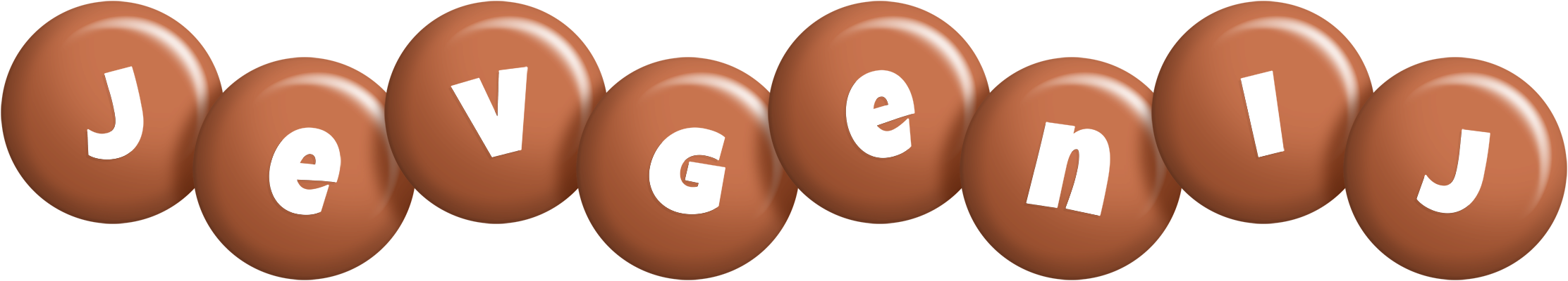 Jevgenij candy-brown logo