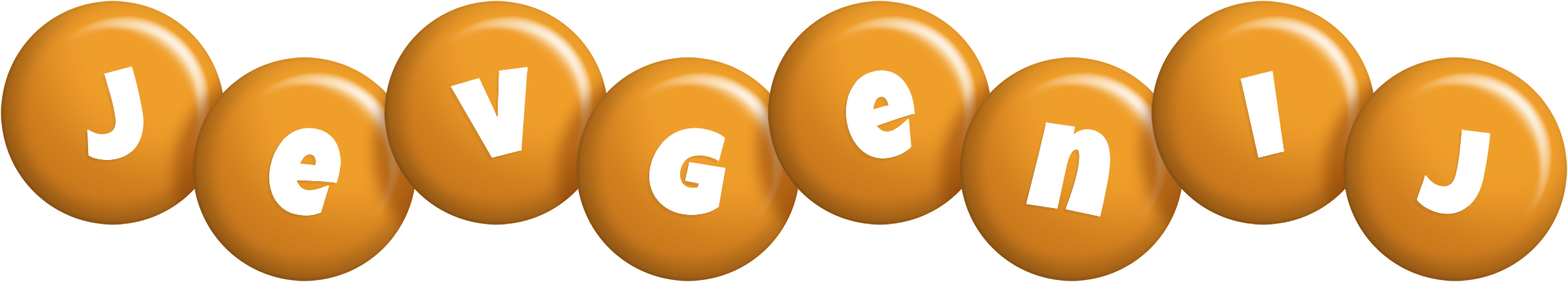 Jevgenij candy-orange logo