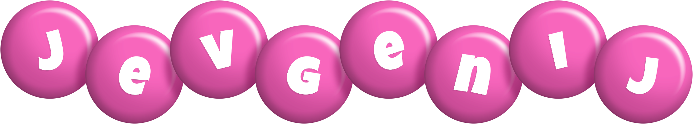Jevgenij candy-pink logo