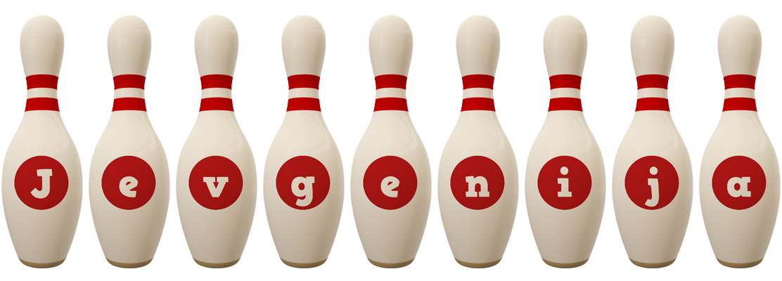 Jevgenija bowling-pin logo