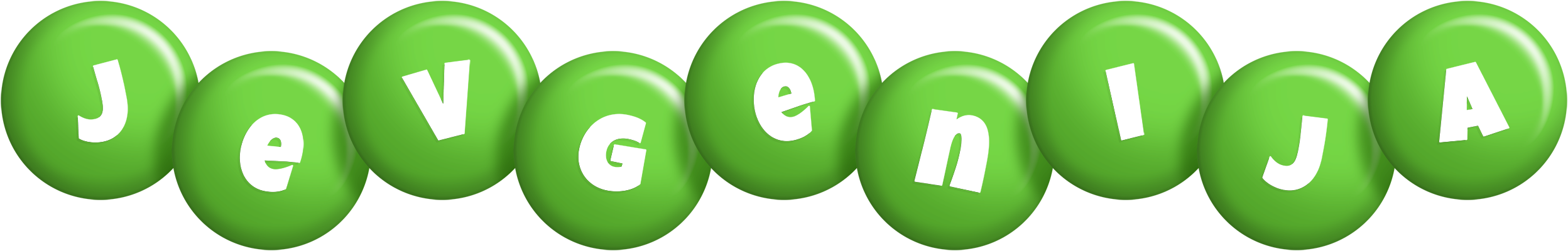 Jevgenija candy-green logo
