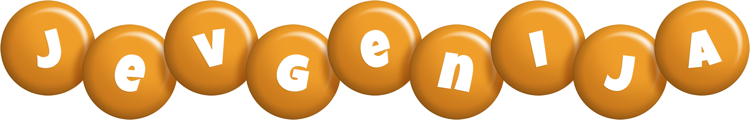Jevgenija candy-orange logo