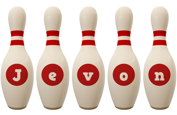 Jevon bowling-pin logo