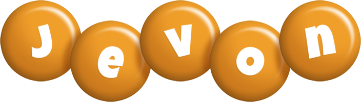 Jevon candy-orange logo