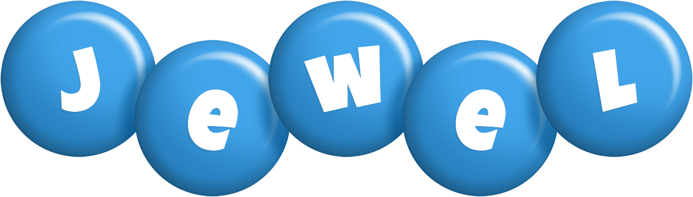 Jewel candy-blue logo