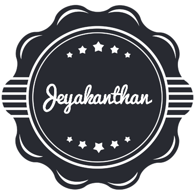 Jeyakanthan badge logo
