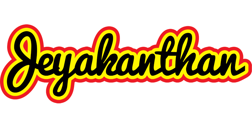 Jeyakanthan flaming logo