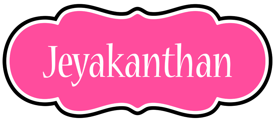 Jeyakanthan invitation logo