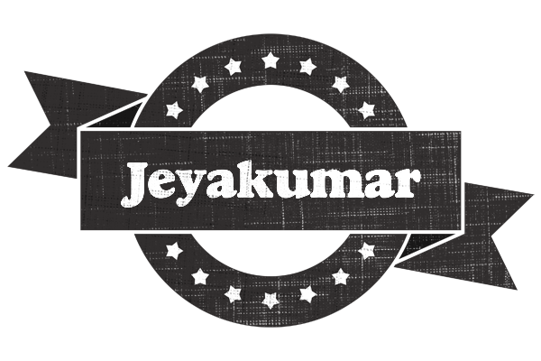 Jeyakumar grunge logo
