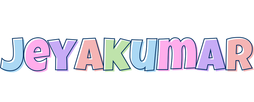Jeyakumar pastel logo