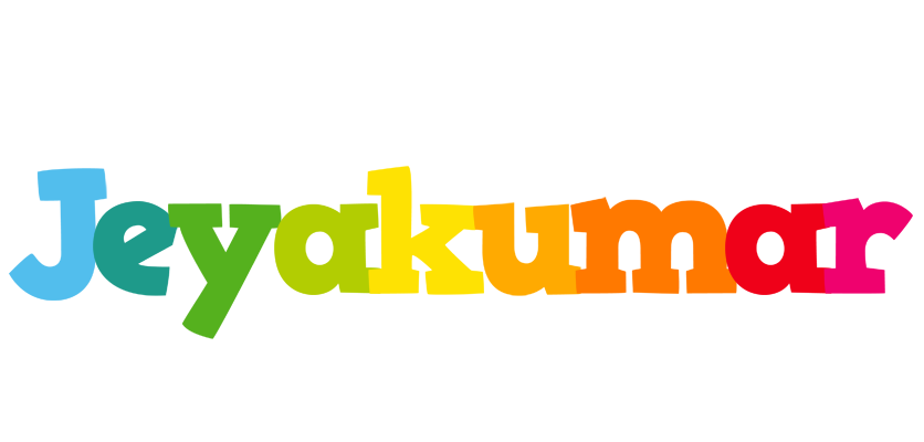 Jeyakumar rainbows logo