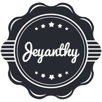Jeyanthy badge logo