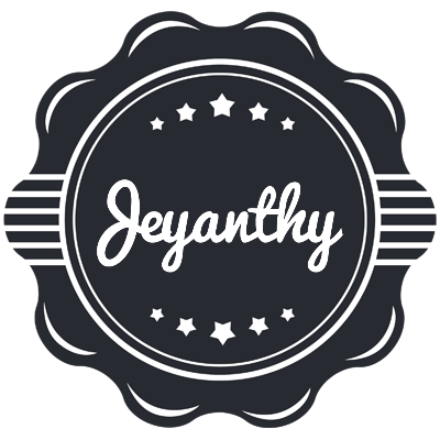 Jeyanthy badge logo
