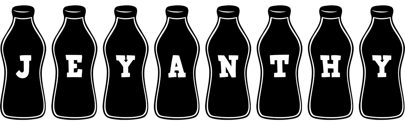 Jeyanthy bottle logo