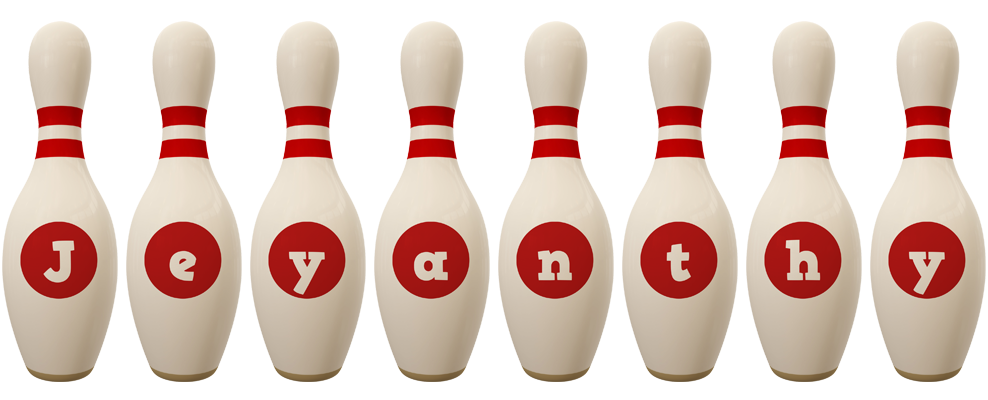 Jeyanthy bowling-pin logo