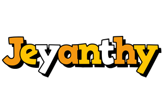 Jeyanthy cartoon logo