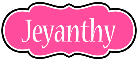 Jeyanthy invitation logo