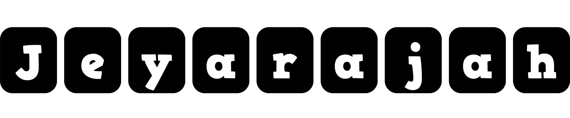 Jeyarajah box logo