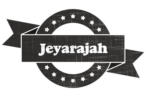 Jeyarajah grunge logo