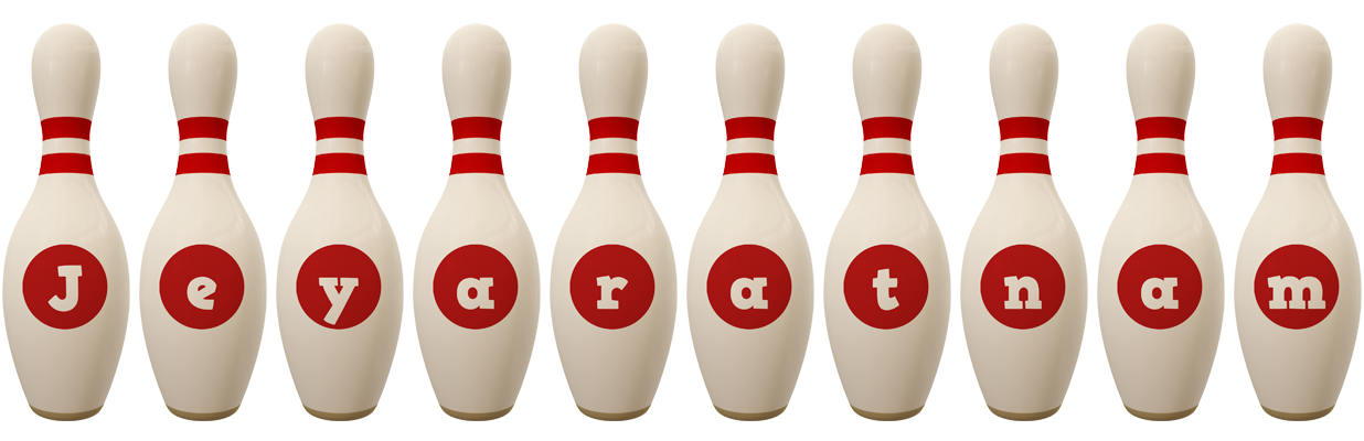 Jeyaratnam bowling-pin logo