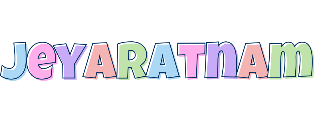 Jeyaratnam pastel logo