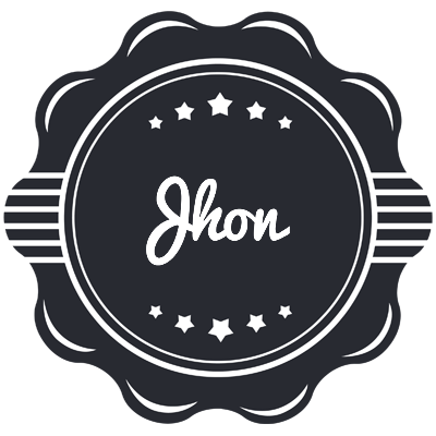 Jhon badge logo