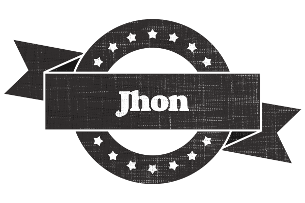 Jhon grunge logo