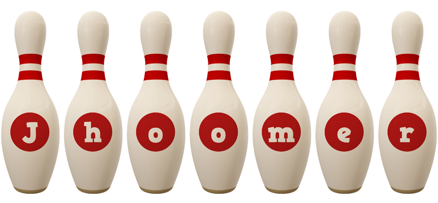 Jhoomer bowling-pin logo