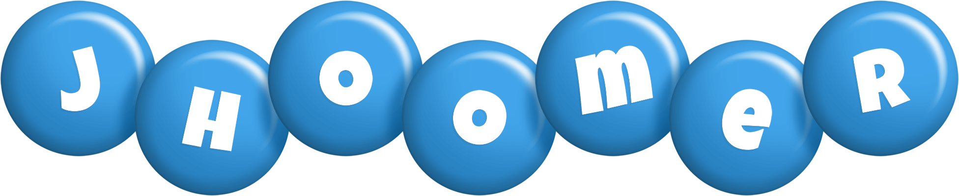 Jhoomer candy-blue logo