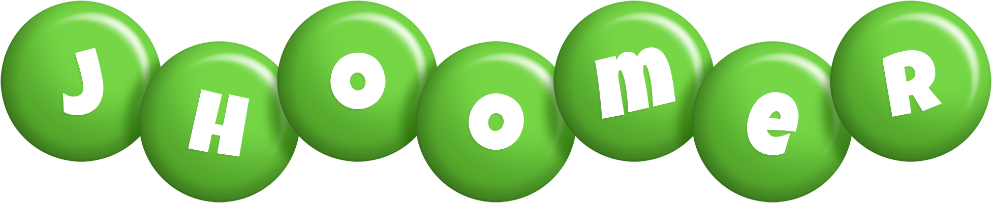 Jhoomer candy-green logo
