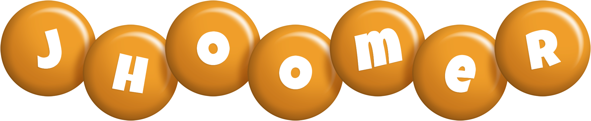 Jhoomer candy-orange logo