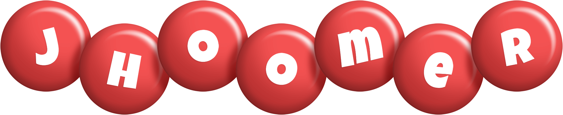 Jhoomer candy-red logo
