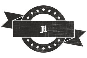 Ji grunge logo