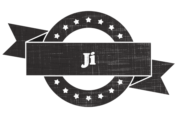 Ji grunge logo
