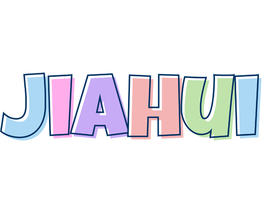 Jiahui pastel logo
