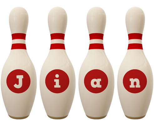 Jian bowling-pin logo