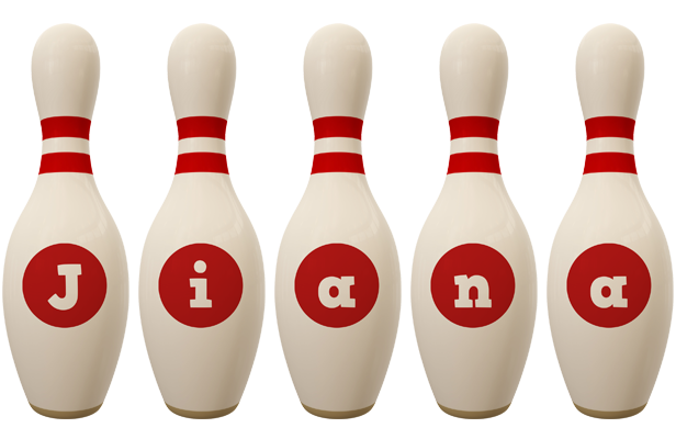Jiana bowling-pin logo