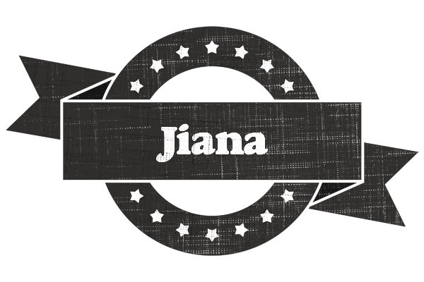 Jiana grunge logo