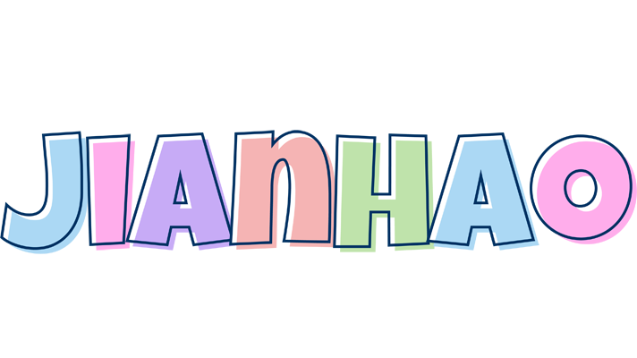 Jianhao pastel logo