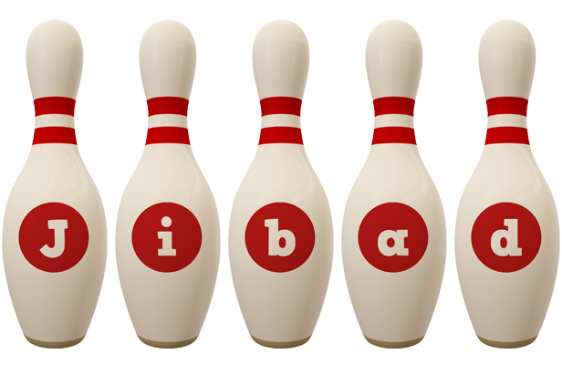 Jibad bowling-pin logo